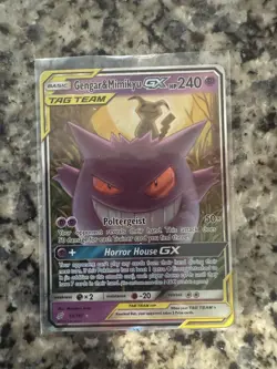 Pokemon TCG Gengar & Mimikyu GX 53/181 Sm-Team Up Holo CLEAN NM 💎U - Image 1