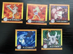 Vintage 1999 Pokemon Artbox Sticker Lot of 5 Pokemon - Image 1