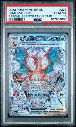 [PSA 10] Charizard ex SIR Obsidian Flames #223/197 2023 Pokemon - Image 1