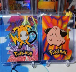 (6) 2001 Topps Pokemon Johto Series 3 Embossed Die-Cuts *SEE PICS*🔥RARE VINTAGE - Image 1