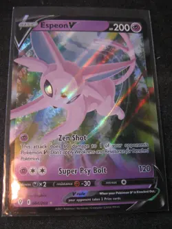 ESPEON V 2021 Pokemon Sword and Shield Evolving Skies #64 HOLO URR Mint - Image 1