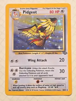 Pidgeot ⭐ 8/64 Holo Rare Jungle 1999 Pokemon MP - Image 1