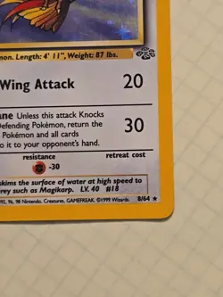 Pidgeot ⭐ 8/64 Holo Rare Jungle 1999 Pokemon MP - Image 5