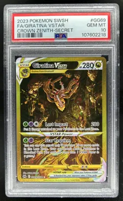 2023 Pokemon SWSH Crown Zenith Giratina VSTAR Galarian Gallery #GG69/GG70 PSA 10 - Image 1