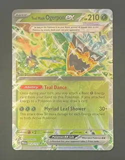 Pokemon Card Teal Mask Ogerpon EX 012/131 Prismatic Evolutions - Near Mint - Image 1