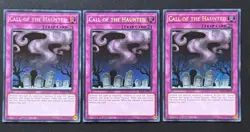 2026 YUGIOH RARITY RA05 1ST ED SECRET RARE CALL OF THE HAUNTED X3 NM - Image 1