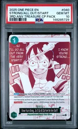 One Piece 3rd Anniversary Treasure Campaign Pack Promos - PSA 10 - Image 4