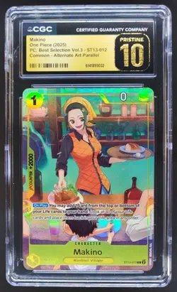 2025 ONE PIECE MAKINO ALTERNATE ART ST13-012 CGC 10 PRISTINE RC7 - Image 1