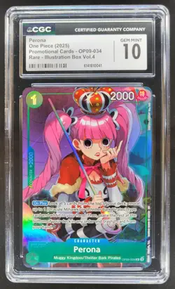 2025 ONE PIECE PERONA RARE PROMO OP09-034 CGC 10 RC7 - Image 1