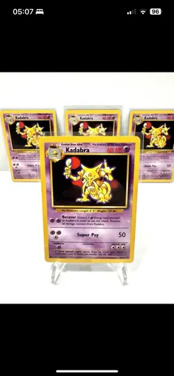 Kadabra - 1999 Base Set 32/102 Pokemon Card 151 WOTC LP - Image 2