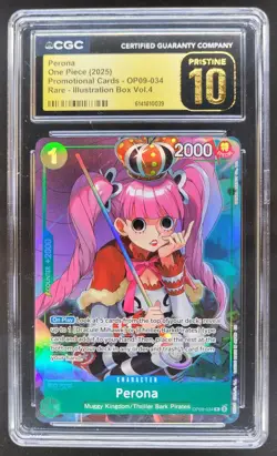 2025 ONE PIECE PERONA RARE PROMO OP09-034 CGC 10 PRISTINE RC7 - Image 1