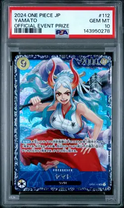2024 ONE PIECE JAPANESE PROMOS OFFICIAL EVENT PRIZE #112 YAMATO PSA 10 - Image 1