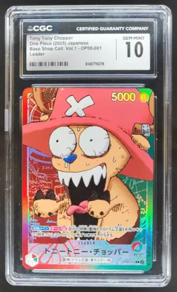 2025 ONE PIECE JP TONY TONY CHOPPER LEADER OP08-001 CGC 10 RC7 - Image 1