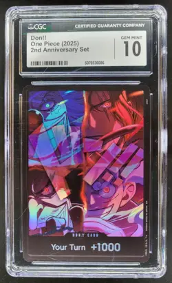 2025 ONE PIECE DON!! 2ND ANNIVERSARY SET CGC 10 B PT - Image 1