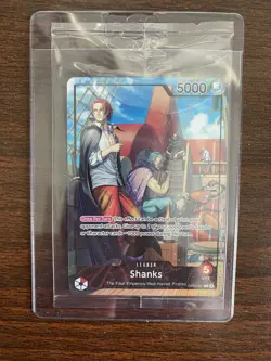 One Piece Shanks PSA Promo Card Exclusive OP09-001 Sealed - Image 1