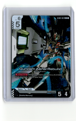 Gundam Aerial Rebuild GD01-067 LR Gundam Card Game Newtype Rising English NM/M - Image 1