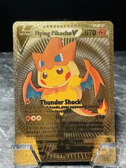 Flying Pikachu V 013/015 Gold Display Card Pokemon TCG - Image 1