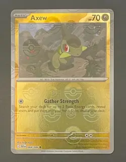 Pokemon Card Axew 068/086 Poke Ball Reverse Holo Black Bolt - Near Mint - Image 1