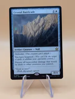 MTG: Crystal Barricade | Non-Foil | Magic Foundations | Pack Fresh NM | - Image 1