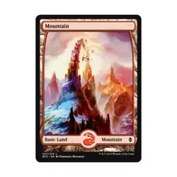 WOTC MTG Battle for Zendikar Mountain #267 (Expanded Border) (C) (Foil) EX+ - Image 1