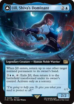 MTG Jill, Shiva's Dominant 438 Rare Extended Art Final Fantasy - Image 1