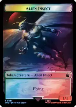 Dalek \ Alien Insect SURGE FOIL Token (44/51) - Doctor Who - MTG - Image 2