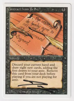 Signed Contract from Below HP Revised Artist Douglas Shuler MTG Reserved List! - Image 1