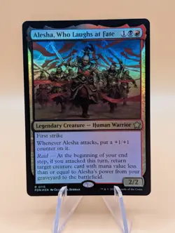 MTG: Alesha, Who Laughs at Fate | Foil | Magic Foundations | Pack Fresh NM | - Image 1