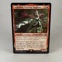 MTG Lightning, Security Sergeant 0560 Final Fantasy Rare Regular NM - Image 1