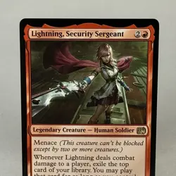 MTG Lightning, Security Sergeant 0560 Final Fantasy Rare Regular NM - Image 3