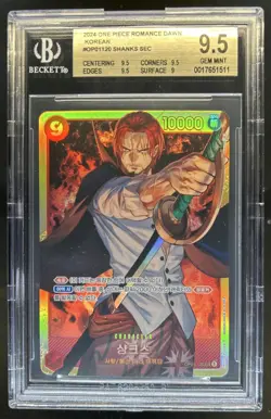 2024 One Piece Romance Dawn Korean Shanks Secret #OP01-120 BGS 9.5 - Image 1