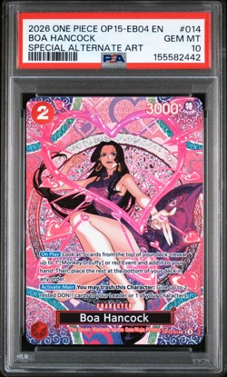ONE PIECE BOA HANCOCK 2026 OP15 ADVENTURE ON KAMI'S ISLAND #014 PSA 10 - Image 1