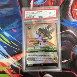 2023 DISNEY LORCANA THE FIRST CHAPTER ENCHANTED MICKEY MOUSE ARTFUL ROGUE PSA 10 - Image 2