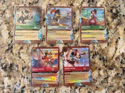 Disney Lorcana Cruise Full Set Of 5 Rare Promo Cards - Image 1