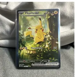 Pokemon Pikachu EX 276/217 ASC Holo Rare 200 HP Thunderbolt Card - Image 1