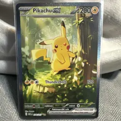 Pokemon Pikachu EX 276/217 ASC Holo Rare 200 HP Thunderbolt Card - Image 2