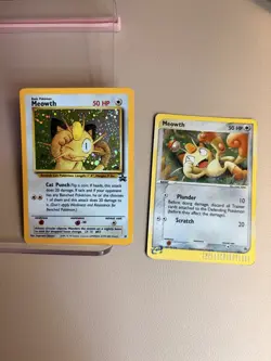 Pokemon TCG Meowth Promo Card Lot; #10 & #013 Holo Vintage Promo Lot: HP. - Image 1
