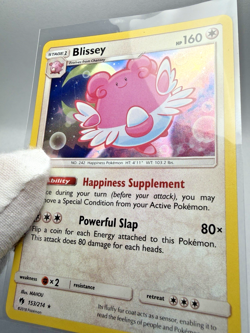 Blissey - 153/214 - Pokemon Lost Thunder Sun & Moon Cosmos Rare Holo Card NM/M - Image 4