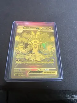 Pokemon Mega Lucario EX Full Art Holo Card 188/132 340HP Stage 1 Me01 EX - Image 1