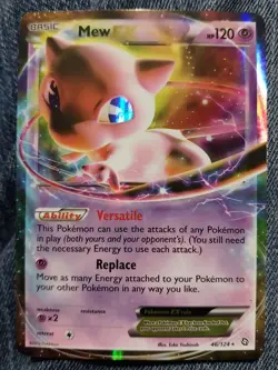 Mew EX - 46/124 - Pokemon Dragons Exalted Black & White Ultra Rare Card NM - Image 1