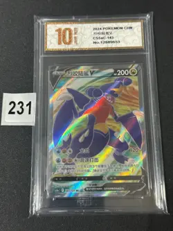 Pokemon TCG S-Chinese Garchomp V CS5aC 143/127 SR Holo Card Grade 10 - Image 1