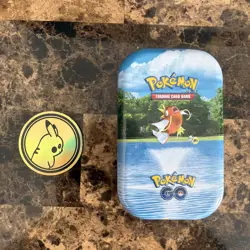 Pokemon Go Trading Card Game TCG Empty Mini Tin Magikarp - Image 1