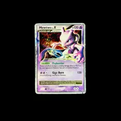 Mewtwo LV.X #DP28 Diamond and Pearl Black Star Promo MP OR BETTER Pokemon Card - Image 1