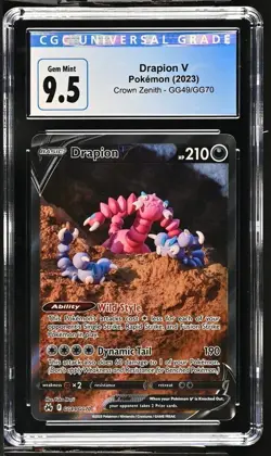 Drapion V Crown Zenith GG49/GG70 CGC 9.5 Gem Mint 2023 Pokemon Card - Image 1