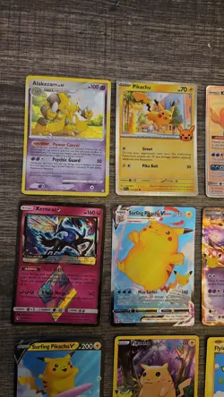 Pokemon 12 Card Lot. Alakazam Vintage Holo, Lots Of Pikachu Cards, Etc. - Image 2