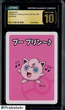 2019 Pokemon Japanese Playing Cards Old Maid Jigglypuff CGC 10 PRISTINE - Image 1