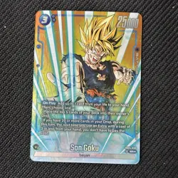 Son Goku SR Alt Art FB05-030 Fusion World Dragon Ball Super Card NM - Image 1