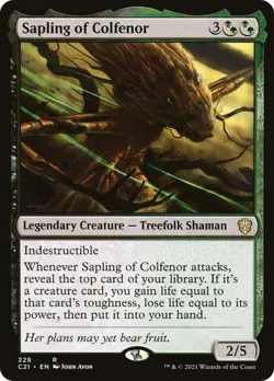 Sapling of Colfenor - Commander 2021 - Magic The Gathering - MTG - Image 1