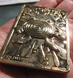 Energy Pokemon Token Poliwhirl 23K Gold Plated Trading Card 1999 Burger King - Image 2