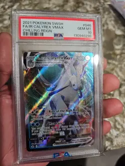 Pokemon CALYREX VMAX Chilling Reign 2021 PSA 10 - Image 1